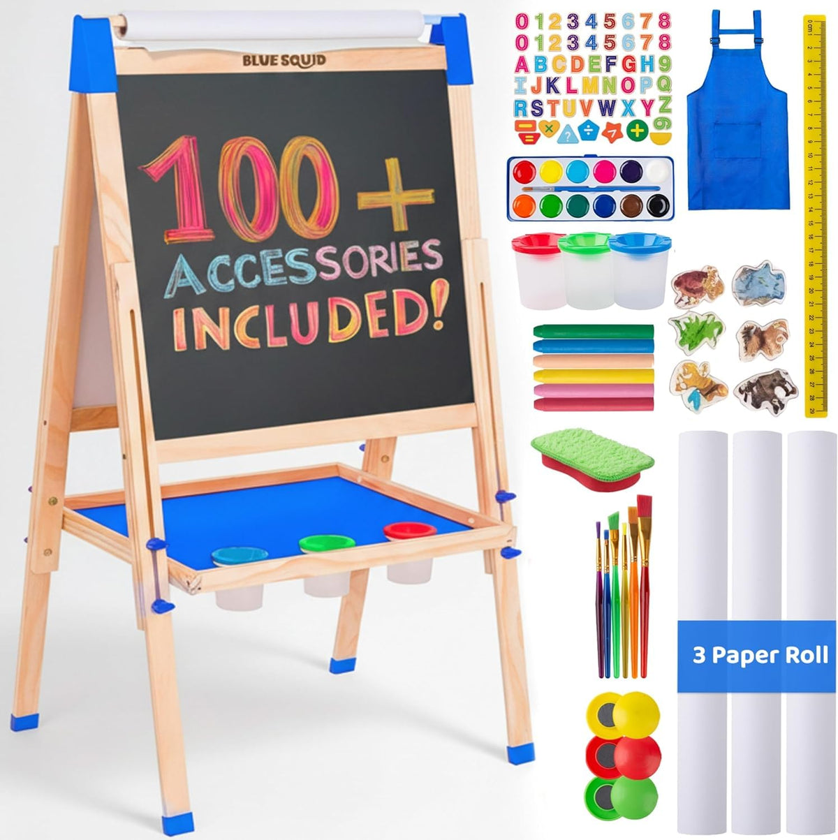 Blue Squid Art Easel - XL Blue
