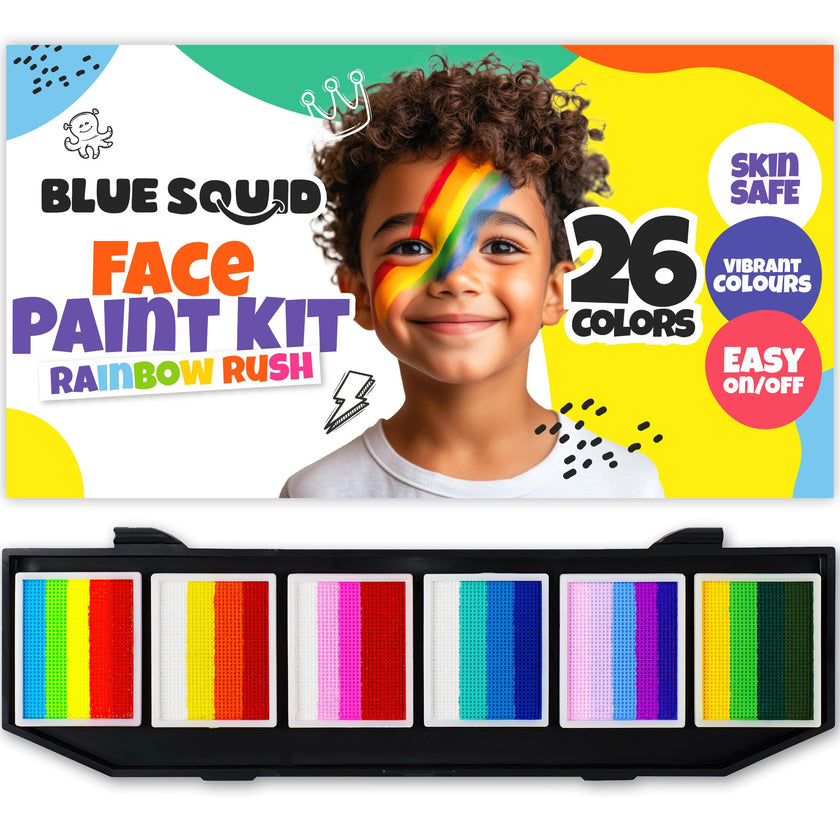 Rainbow Split Cake Face Paint Palette