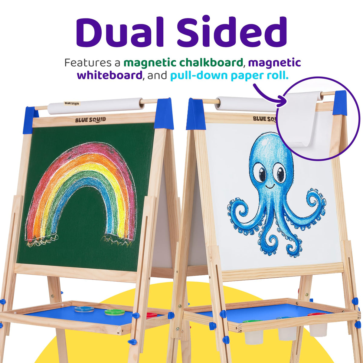 Blue Squid Art Easel - XL Blue - Image 2