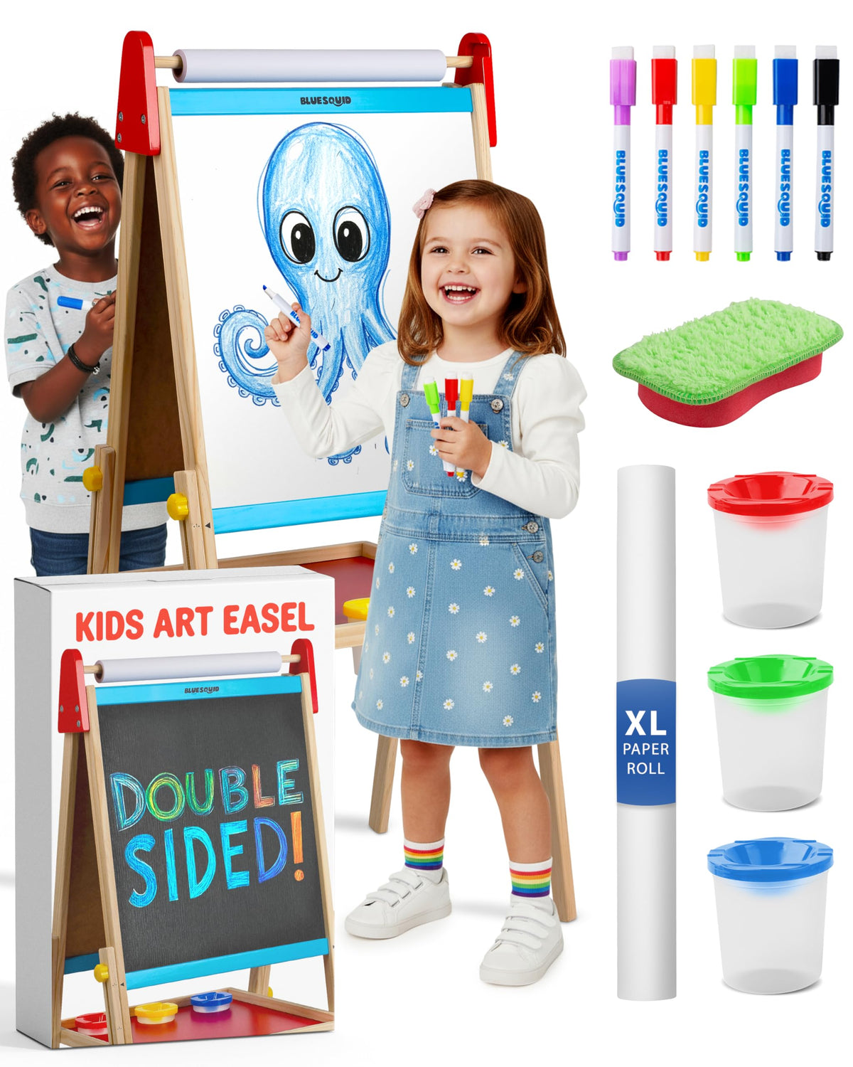 Blue Squid Art Easel - Multicolor Easel