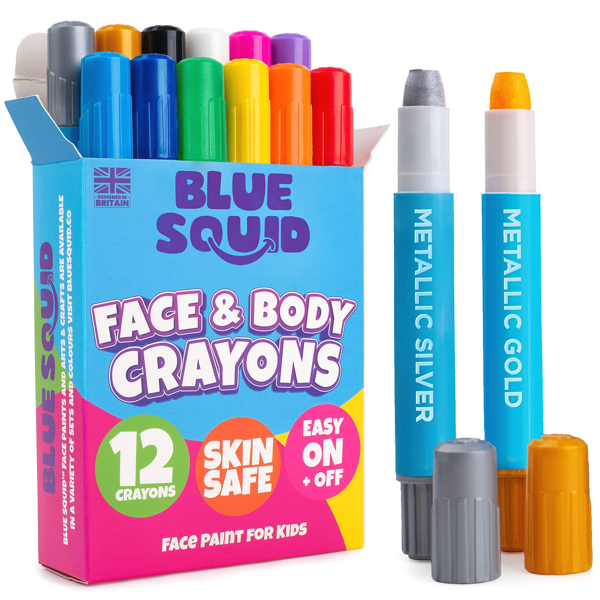 Blue Squid Twist-Up Face & Body Paint Crayons
