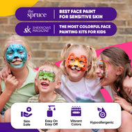 Blue Squid Face Paint Palette – 12 Colours