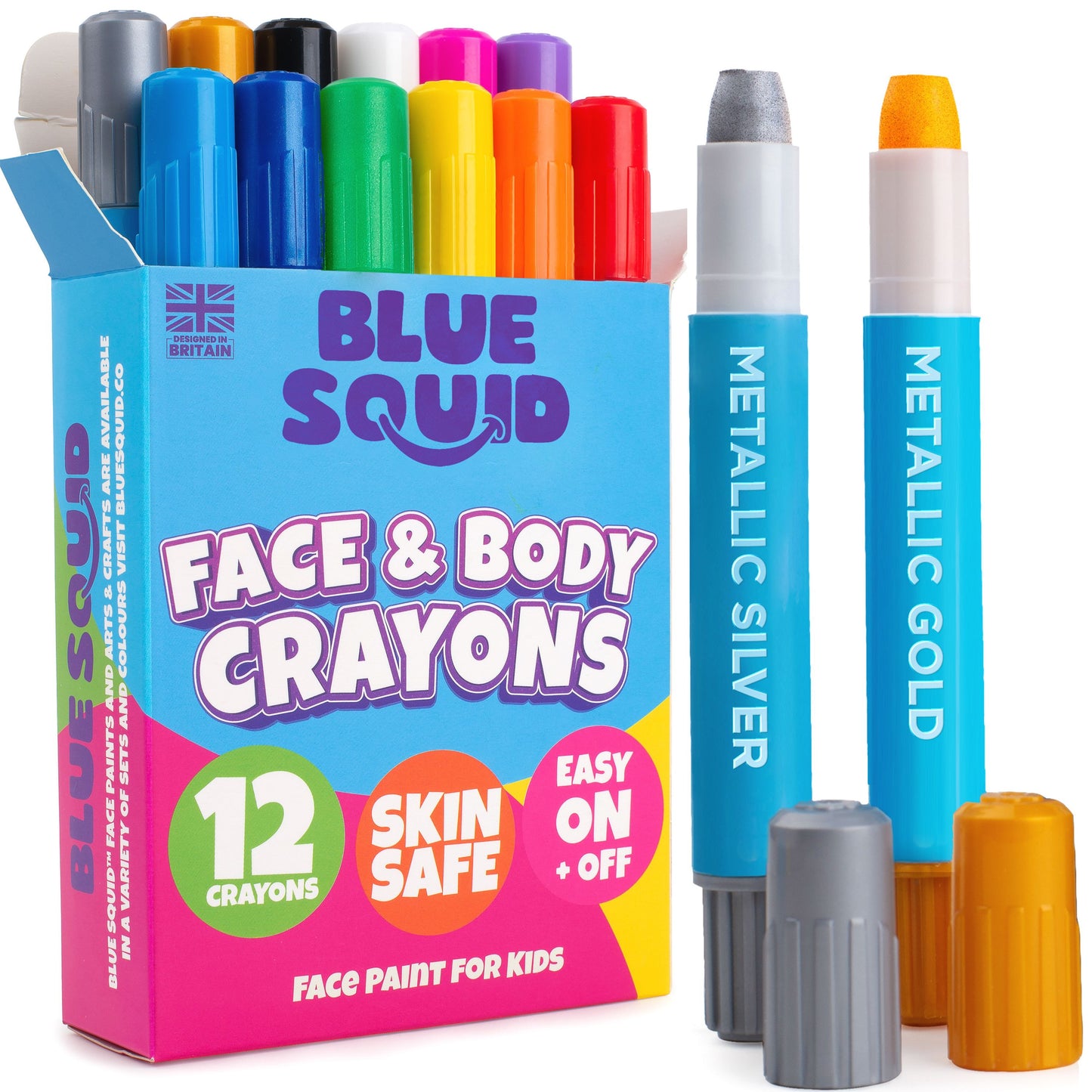 Blue Squid Twist-Up Face & Body Paint Crayons
