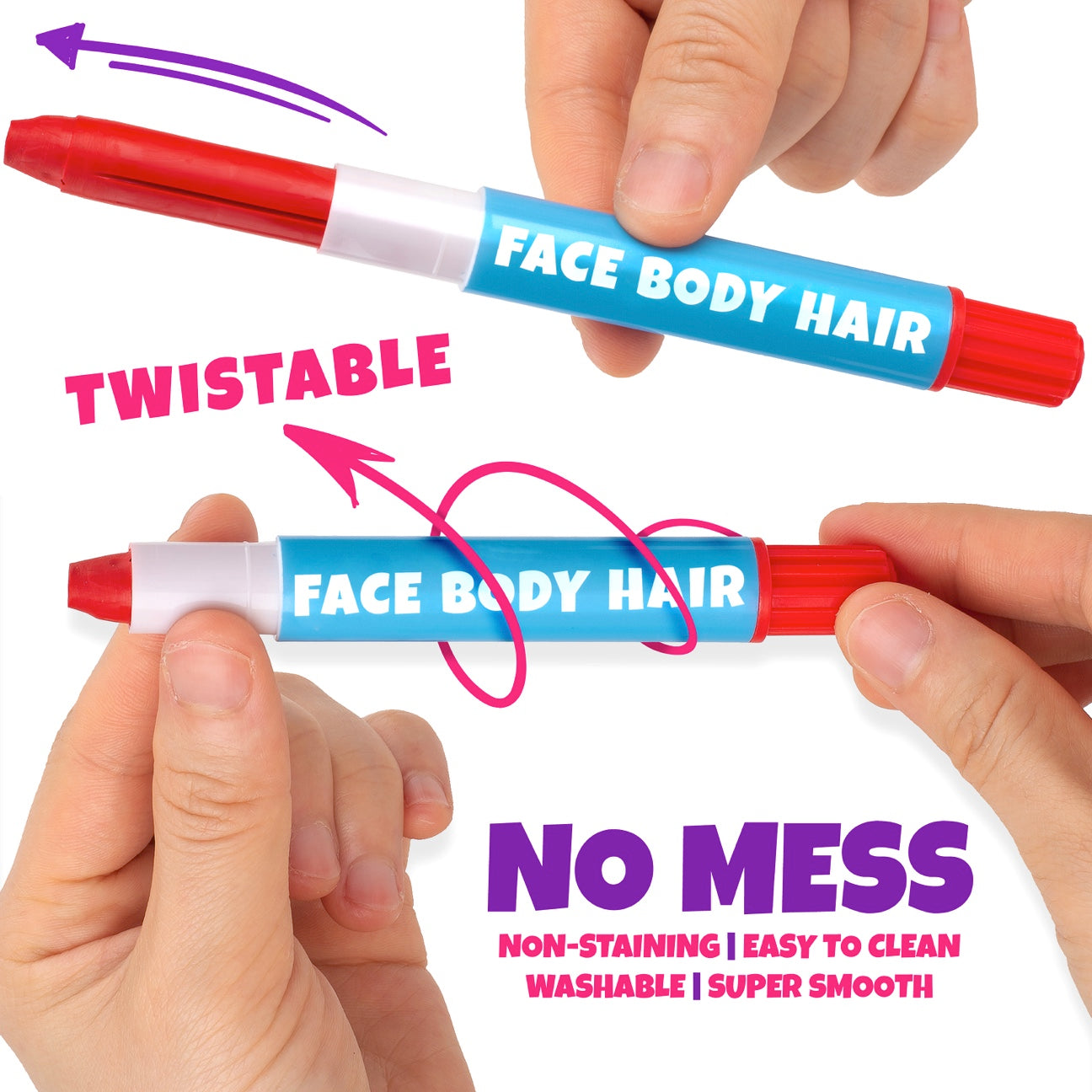 Blue Squid Twist-Up Face & Body Paint Crayons