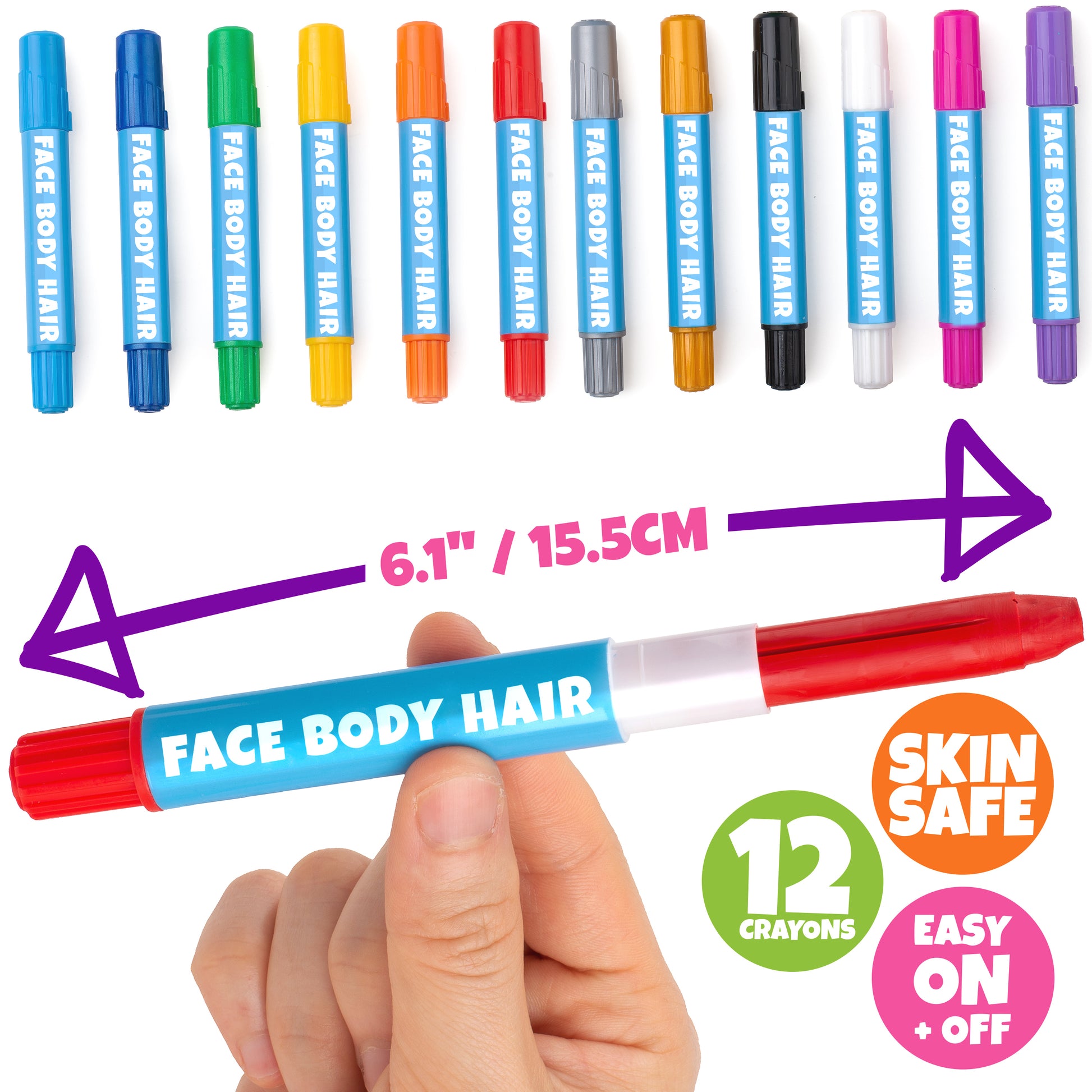 Blue Squid Twist-Up Face & Body Paint Crayons